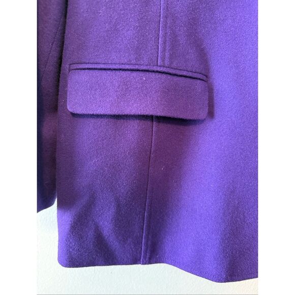 Vintage Pendleton Women's Size 18 100% Wool Blazer Jacket Bright Purple Daphne - Picture 3 of 13